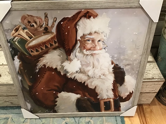 Forest Santa Painting