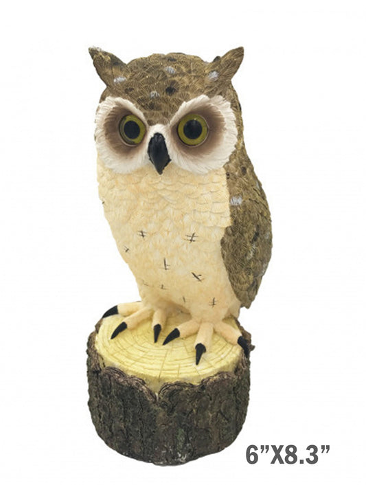 8.25" Brown Owl Figurine