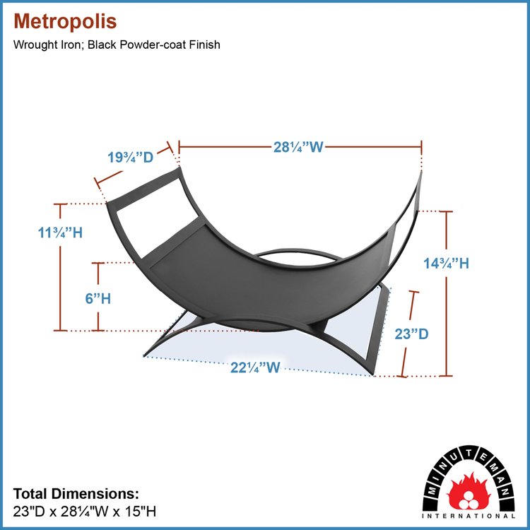 Log Holder - Metropolis Log Basket