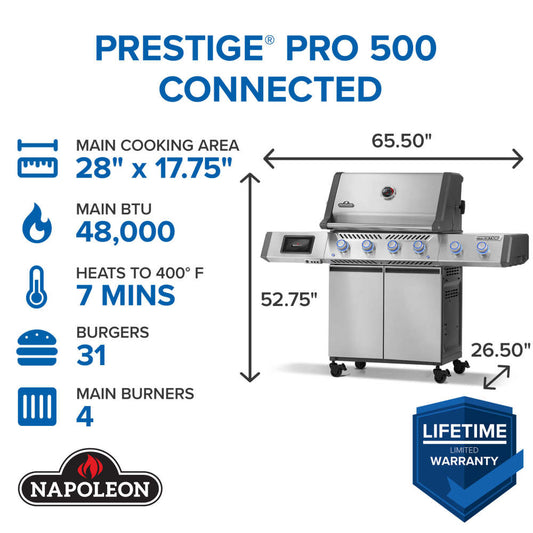 Napoleon Prestige® PRO 500 with Smart Technology