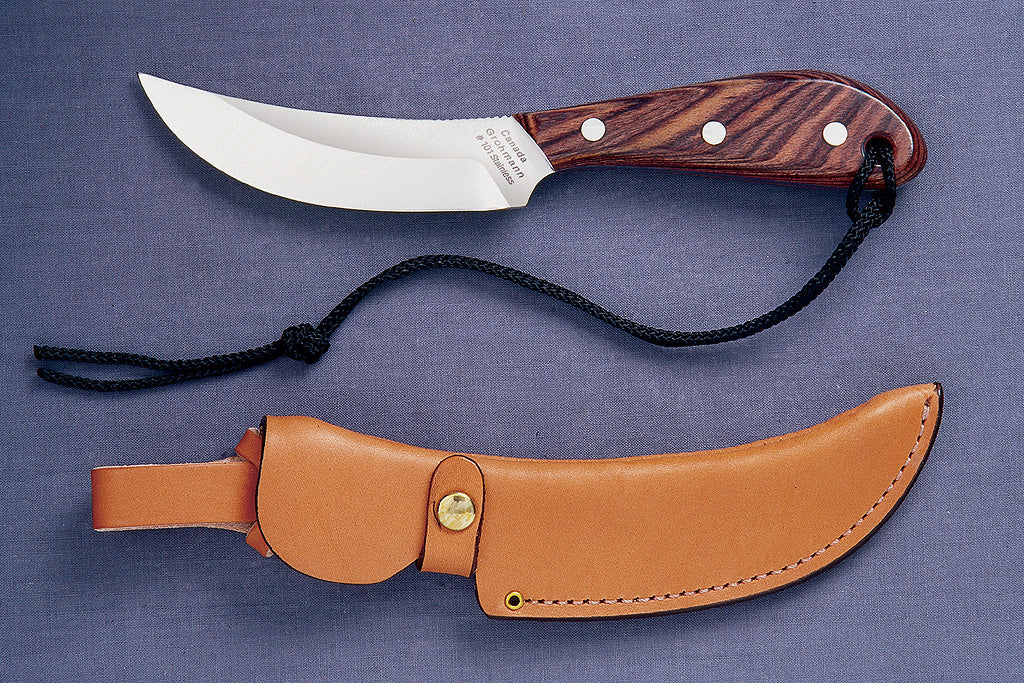 GROHMANN KNIVES - Skinner SS,  Button Tab Sheath - #R101S - $133.00