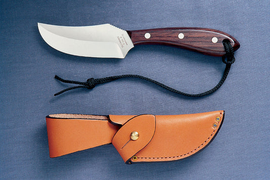 GROHMANN -Short Blade Skinner SS Blade with button tab sheath #R103S -  $147.00