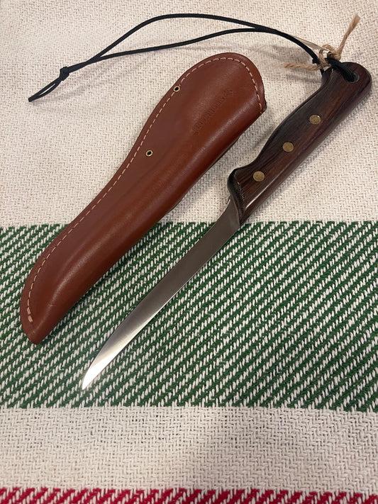 GROHMANN KITCHEN KNIVES- Regular Line Fillet Knife & Leather Sheath RF500S $106