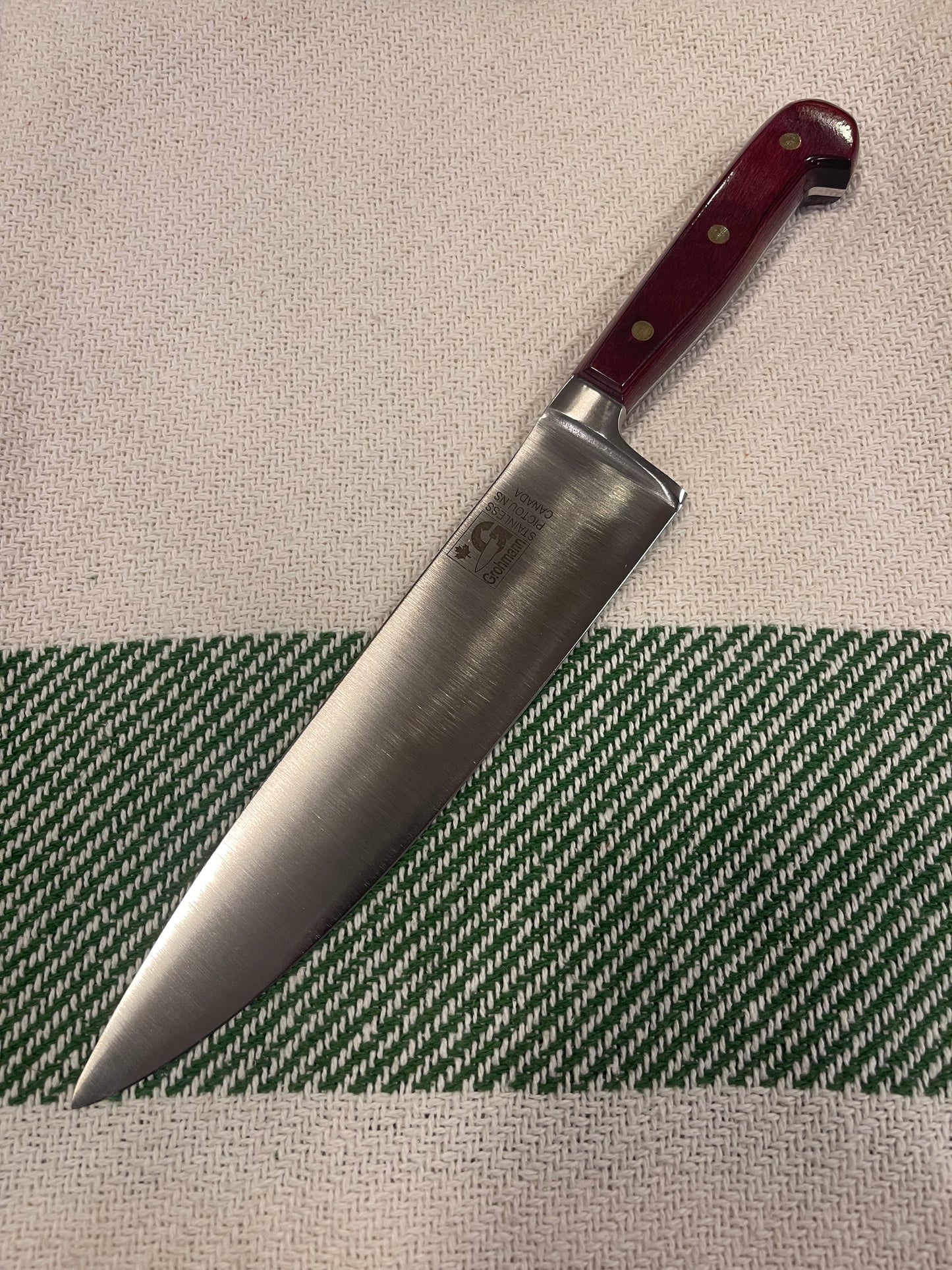 GROHMANN KITCHEN KNIVES - Forged CHEF Straight /Resin-X209FG-8  $175
