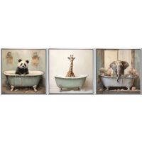 Paintings - Bathroom Animals