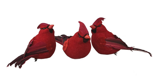 Cardinal w/ Clip Ornament