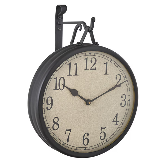 Decor - Hanging Clock With Iron Hook