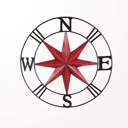 Star Navigation Metal Wall Art Compass