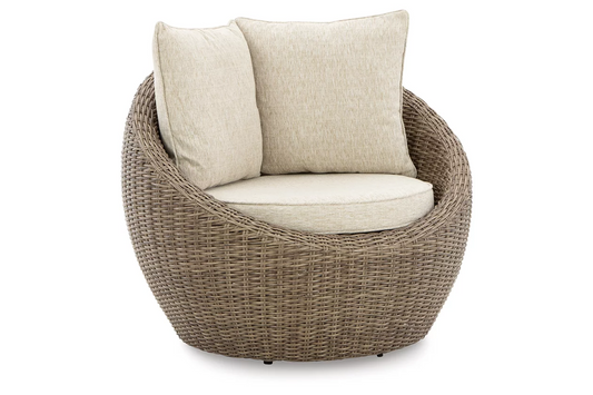 Ashley Outdoor Furniture - Danson Swivel Lounge with Cushion