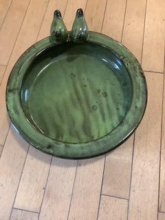 Round Ceramic Bird Bath