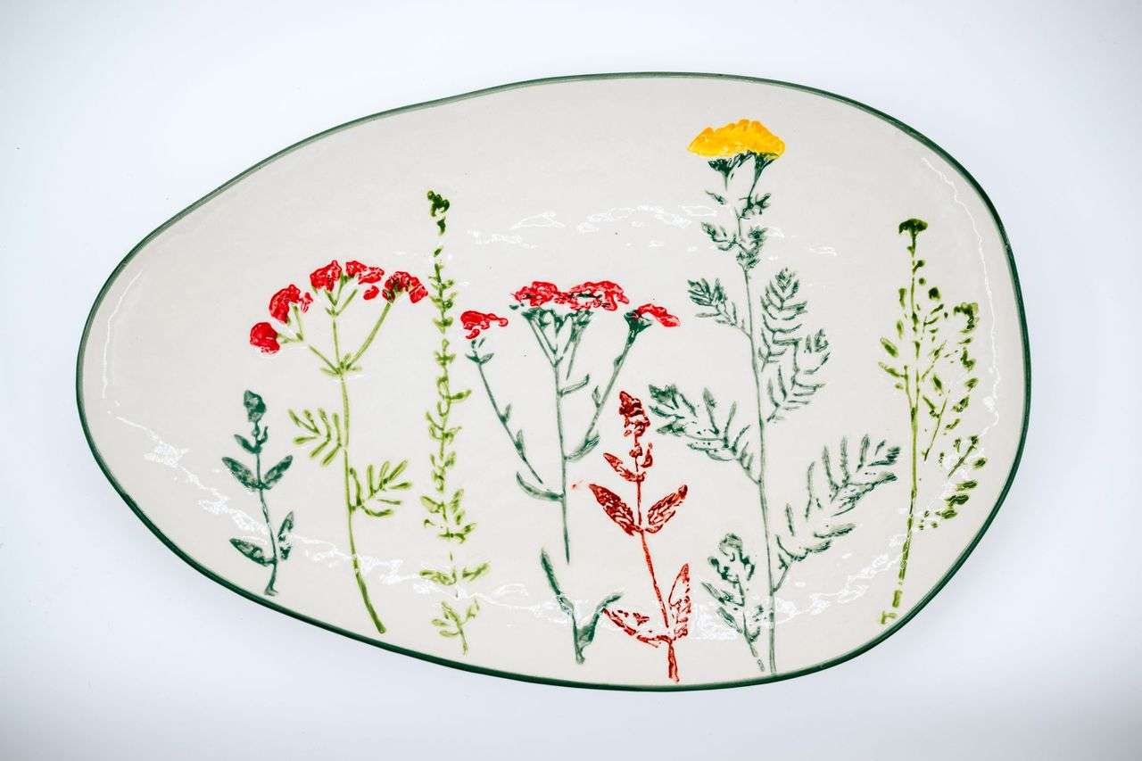 Wildflower Oval Platter
