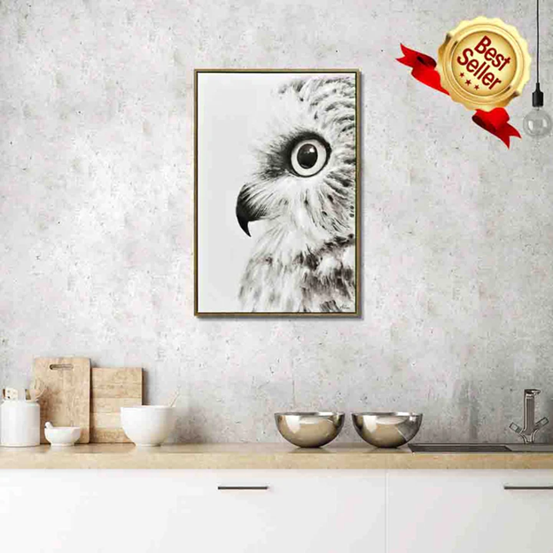 Owl in Profile Painting