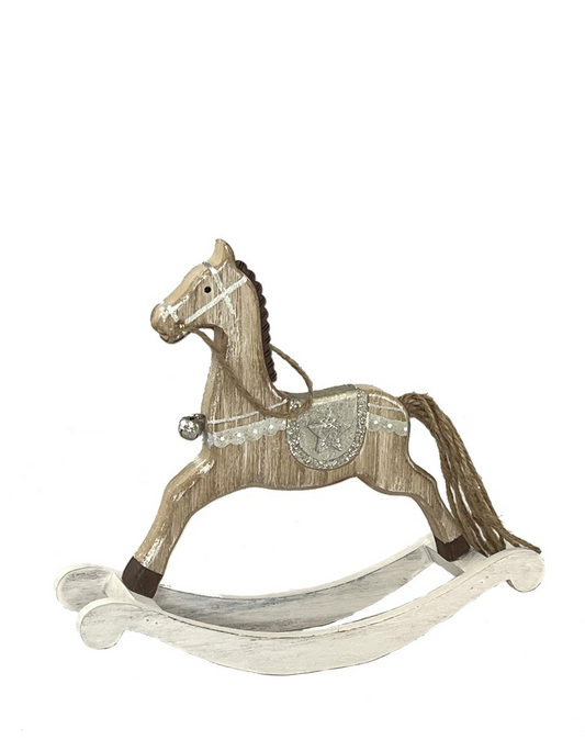 8" Wooden Rocking Horse