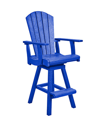CRP -Swivel Pub Arm Chair -Blue