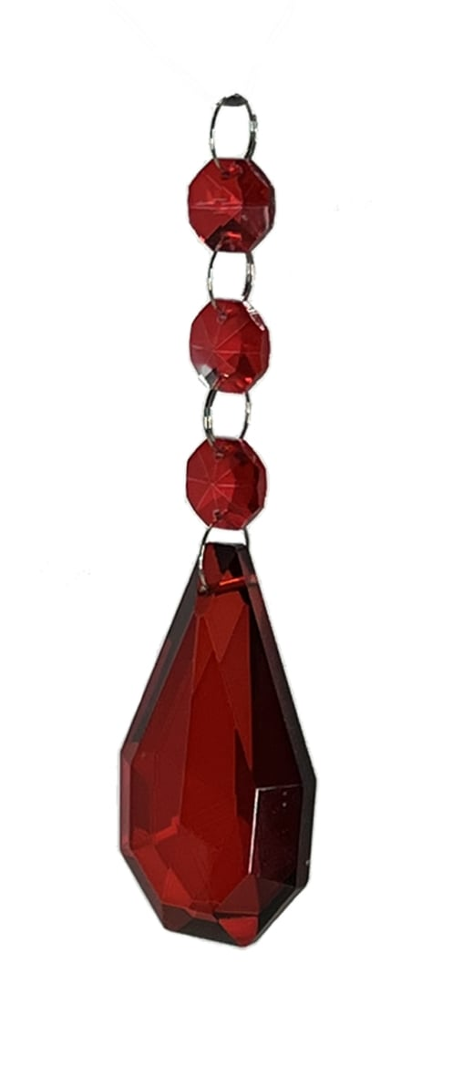 5" Glass Drop Ornament