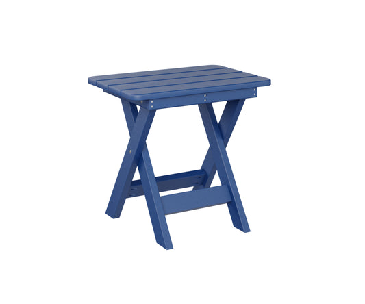 Berlin Gardens Comfo Folding End Table -Pacific Blue