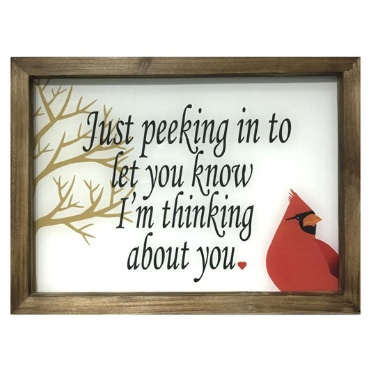 Decor - Peeking Cardinal