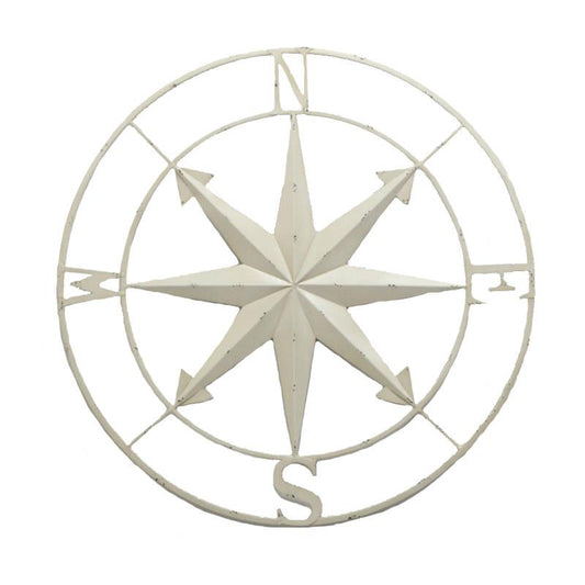 Compass - White Metal