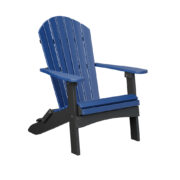 Berlin Gardens- Comfo Folding Adirondack Chair Pacific Blue