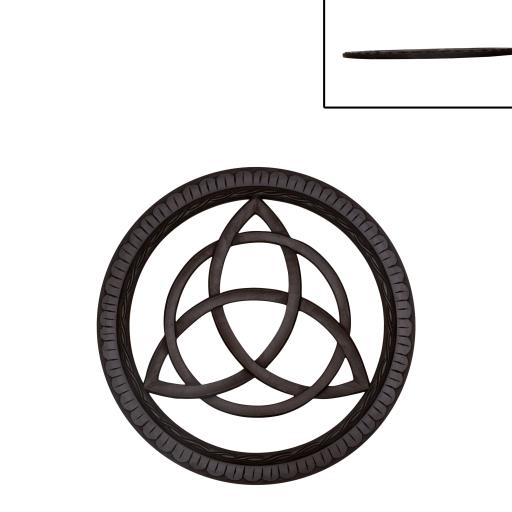 Decor - Small Round Celtic Triquetra