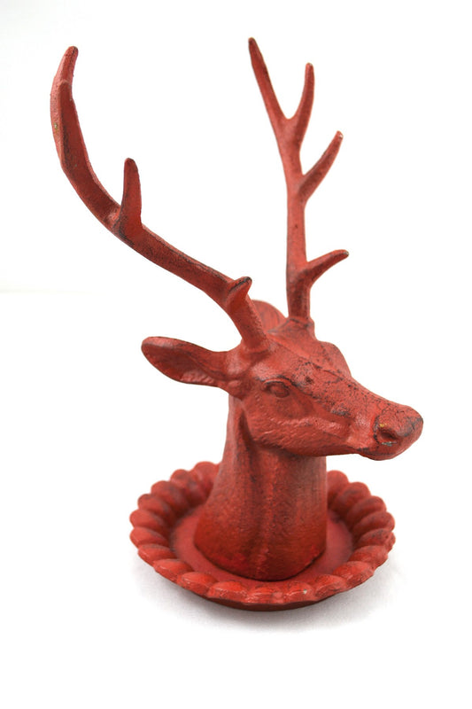 Decor - Deer Jewelry Stand - Red