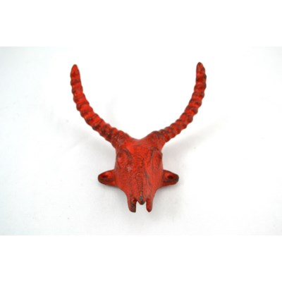 Wall Hook - Red Horns