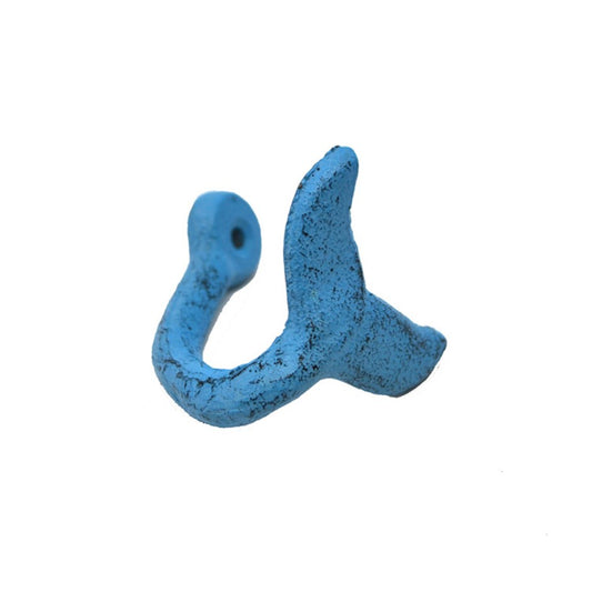 Wall Hook - Whale Tail - Blue