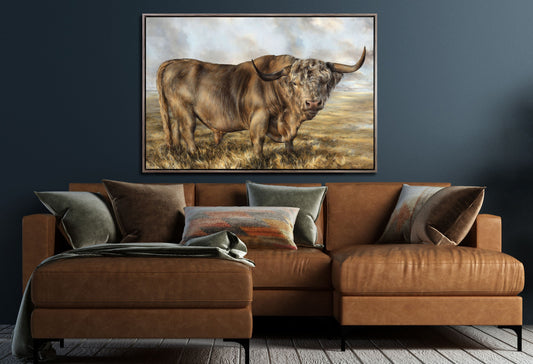 Wall Art - Highland Brown Bull