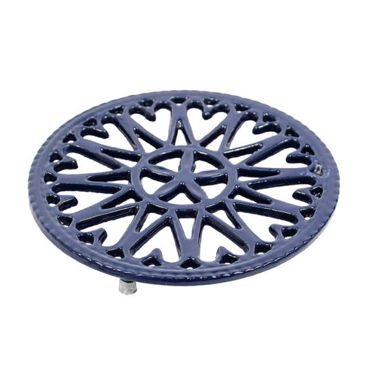 Trivet - Blue Sunburst