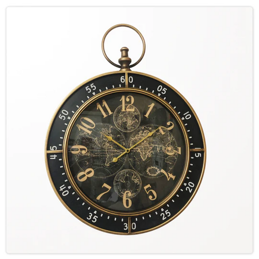 Clock - Globe/Minute Scale
