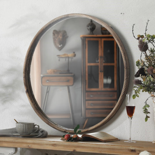 Décor - Rustic Wooden Framed Mirror