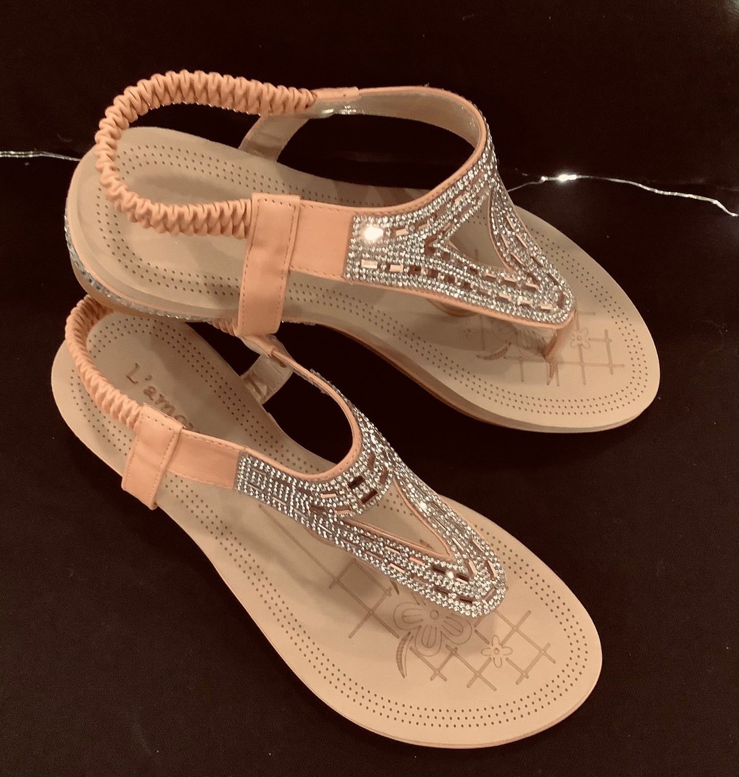 Sandals - Sparkly Pink