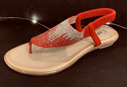 Sandals - Red Sparkly