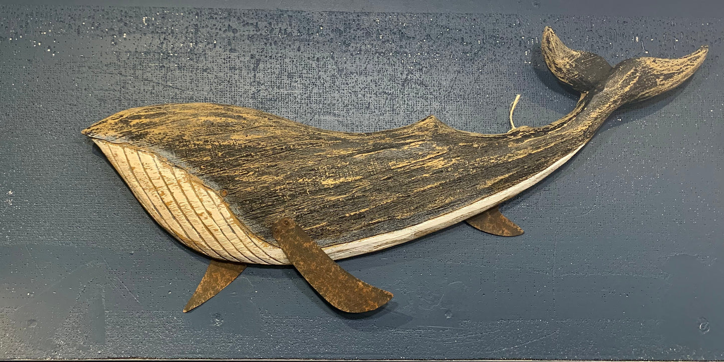 Décor - Wood & Metal Humpback Whale