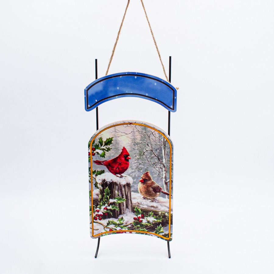 Christmas - Decorative Sleigh w/ LED Lights