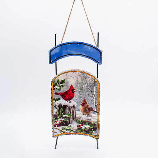 Christmas - Decorative Sleigh w/ LED Lights