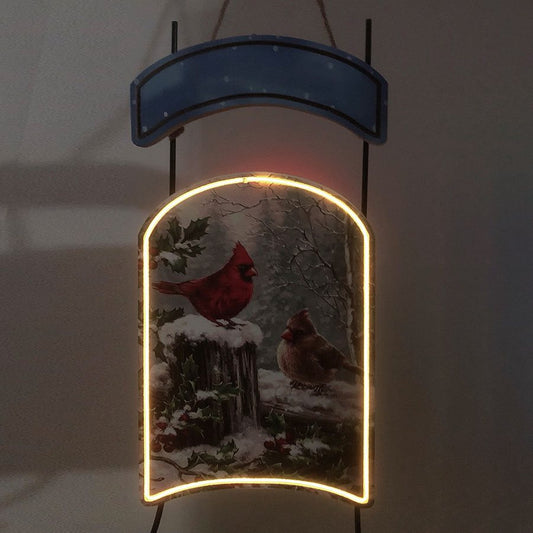 Christmas - Decorative Sleigh w/ LED Lights