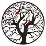 Decor - Medium Tree of Life w/ Cardinals