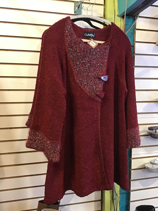 Top - Knit Sweater w/ Horn Buttons - Country Stoves and Sunrooms Ltd