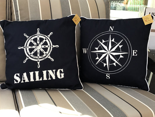 Décor - Nautical Pillows - Navy Blue