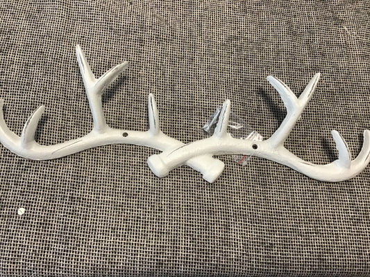 Wall Hook - White Antlers