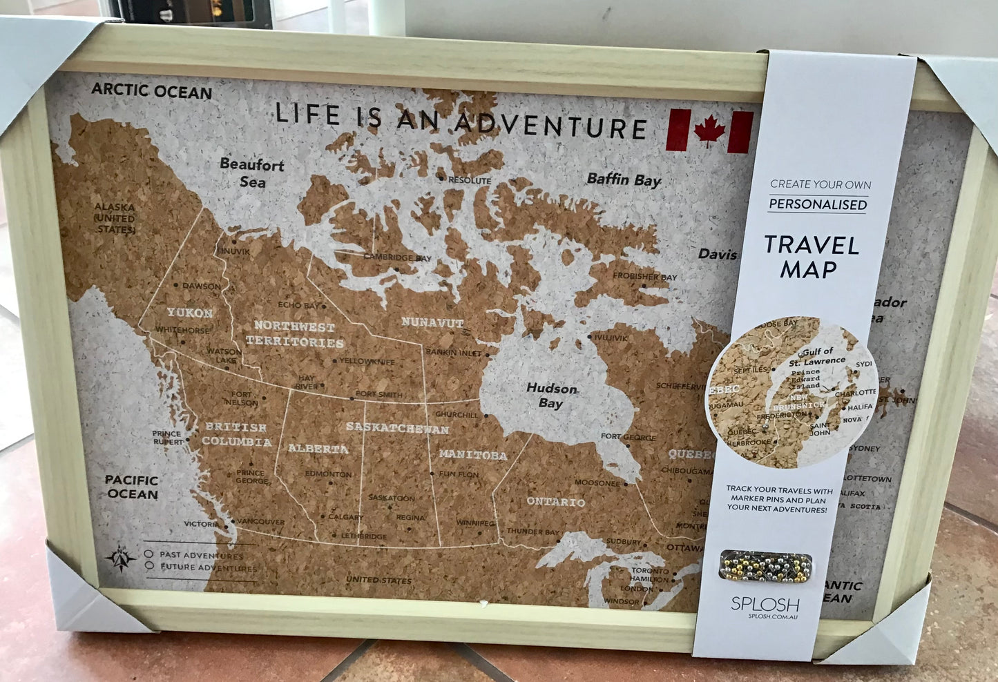Decor - Cork Canada Travel Map - Small