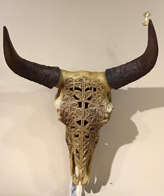 Skull - Carved Bull