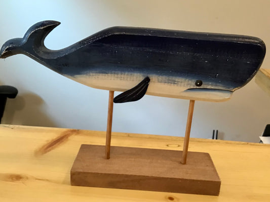 Decor - Blue Whale on Stand
