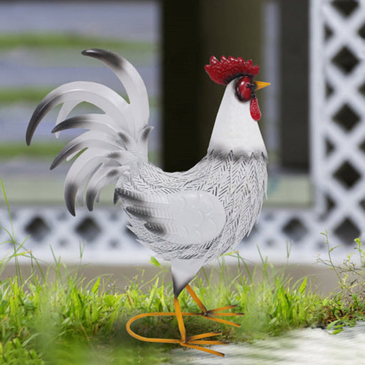 Decor - Black & White Rooster